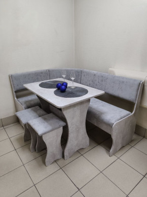 Кухонный уголок Миссия V велюр (цемент) в Удачном - udachiy.mebelnovo.ru | фото