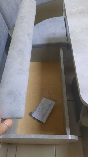 Кухонный уголок Миссия V велюр (цемент) в Удачном - udachiy.mebelnovo.ru | фото