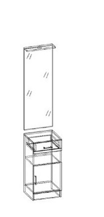 Машенька зеркало с тумбой в Удачном - udachiy.mebelnovo.ru | фото