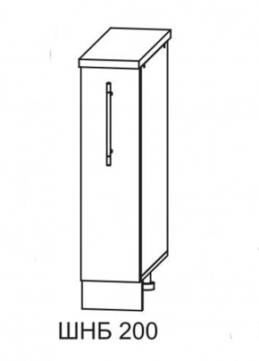 Олива СБ 200 шкаф нижний бутылочница в Удачном - udachiy.mebelnovo.ru | фото
