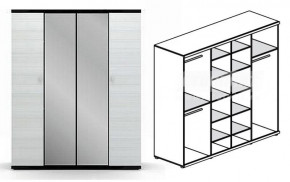 Шкаф 4-х дверный Гретта СБ-207 в Удачном - udachiy.mebelnovo.ru | фото
