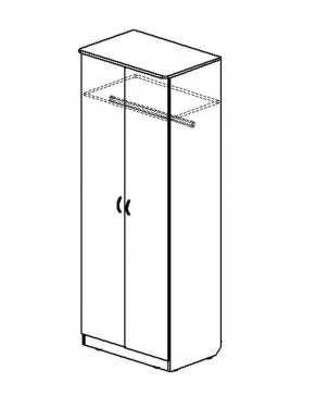 Шкаф распашной 2-х створчатый в Удачном - udachiy.mebelnovo.ru | фото