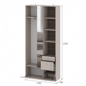 Вешалка с зеркалом Одетта (ВШ1) в Удачном - udachiy.mebelnovo.ru | фото